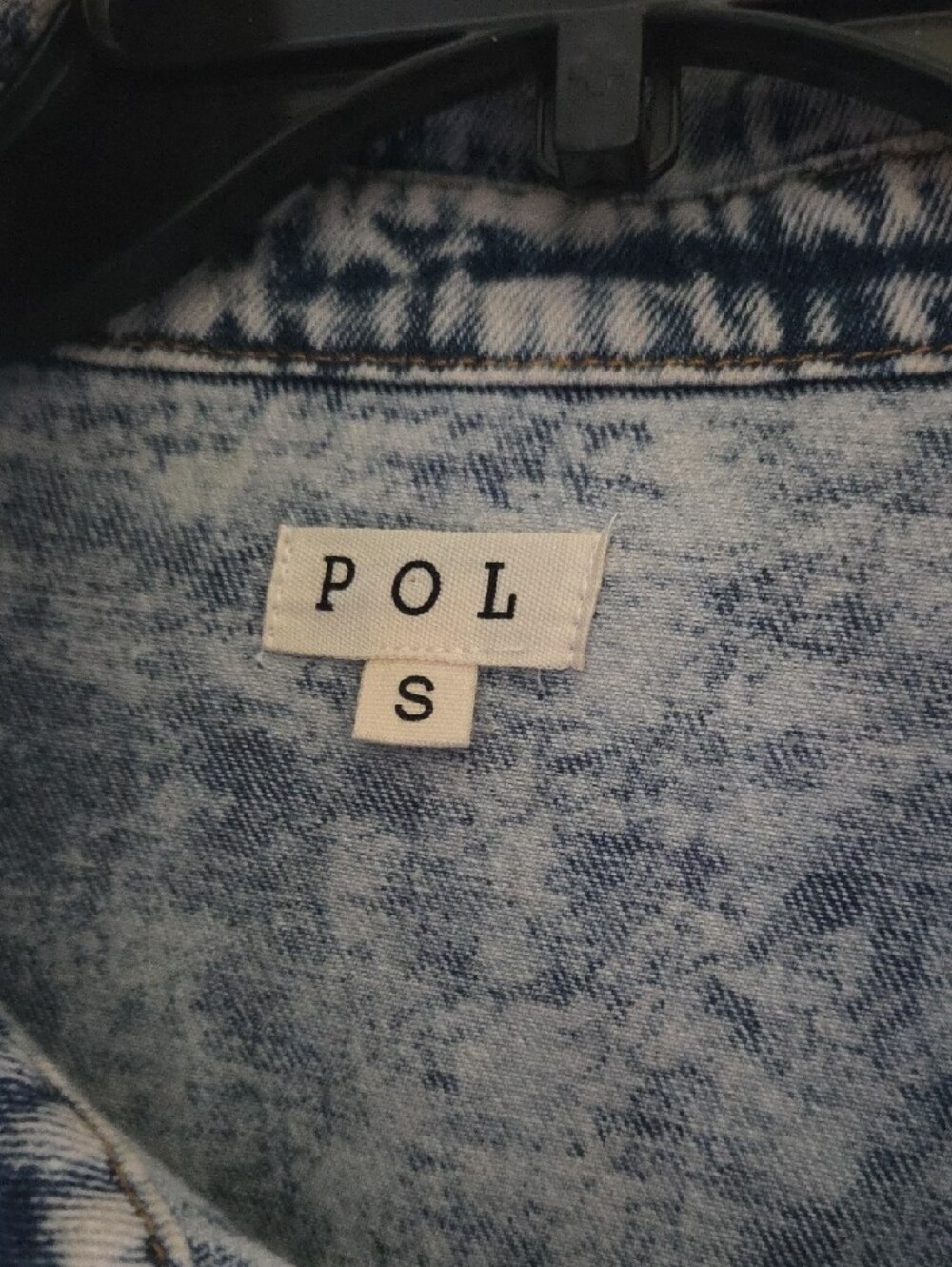 POL Light Blue Acid-Wash Denim Jacket - Picture 2 of 3